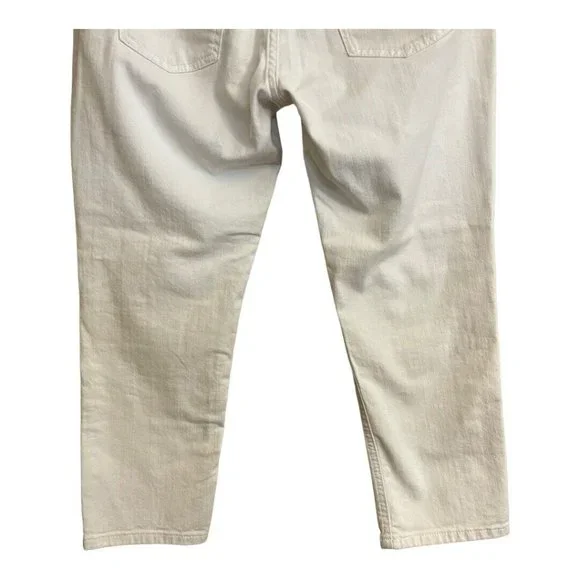 Boden Women Cropped White Jean 6P Solid Summer Denim Luxe Stretch Casual Preppy - Picture 7 of 13